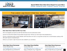 Tablet Screenshot of kleinsteeldirect.com